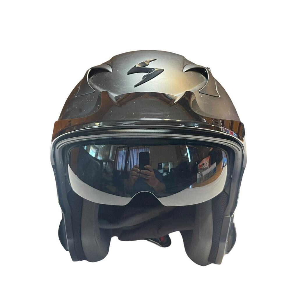 EXO-CT220 Open Face Helmet Flat Black 3XL By Scorpion Some Scuffs